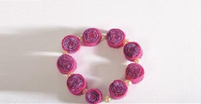 felted bracelet