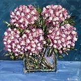 Five Pink Hydrangeas - Alison Cowan