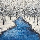 Snowy Blue Stream - Alison Cowan