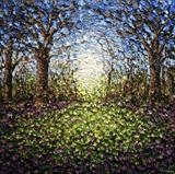 Sunshine Through Bluebell Wood - Alison Cowan