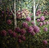 Twin Trees with Allium Pom Poms - Alison Cowan