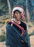 Akha Mother and Baby - John Rowland